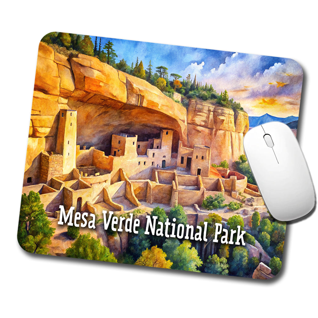 Mesa Verde National Park Colorado CO Low Profile Mouse Pad Mat