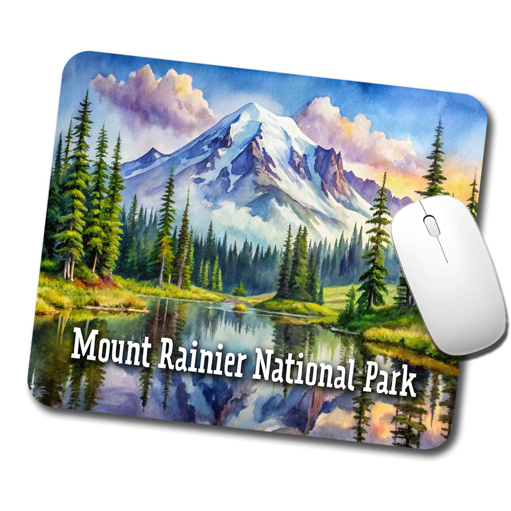 Mount Rainier National Park Washington Low Profile Mouse Pad Mat