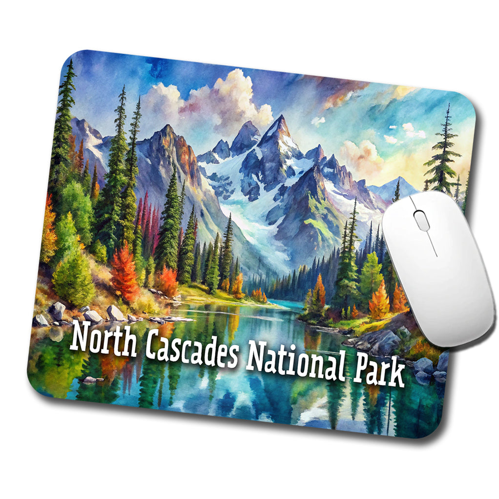 North Cascades National Park Washington Low Profile Mouse Pad Mat