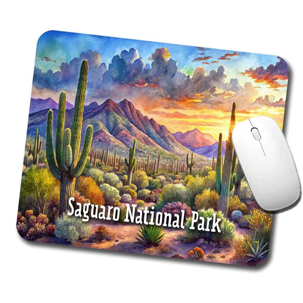 Saguaro National Park Arizona Low Profile Mouse Pad Mat