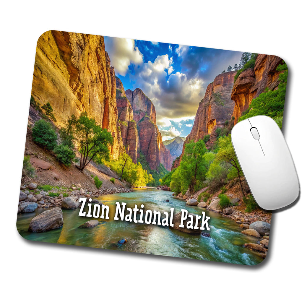 Zion National Park Utah Low Profile Mouse Pad Mat