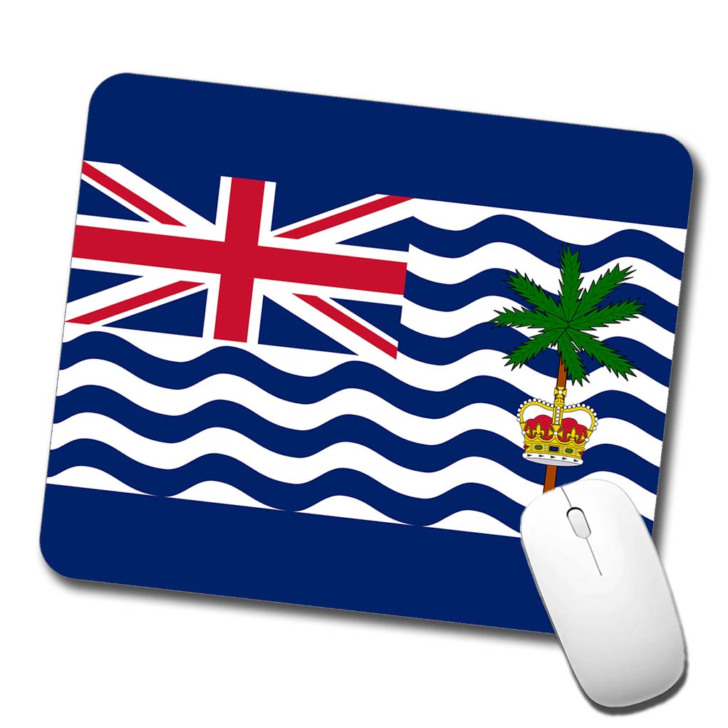 British Indian Ocean Territory Country Flag Low Profile Mouse Pad Mat