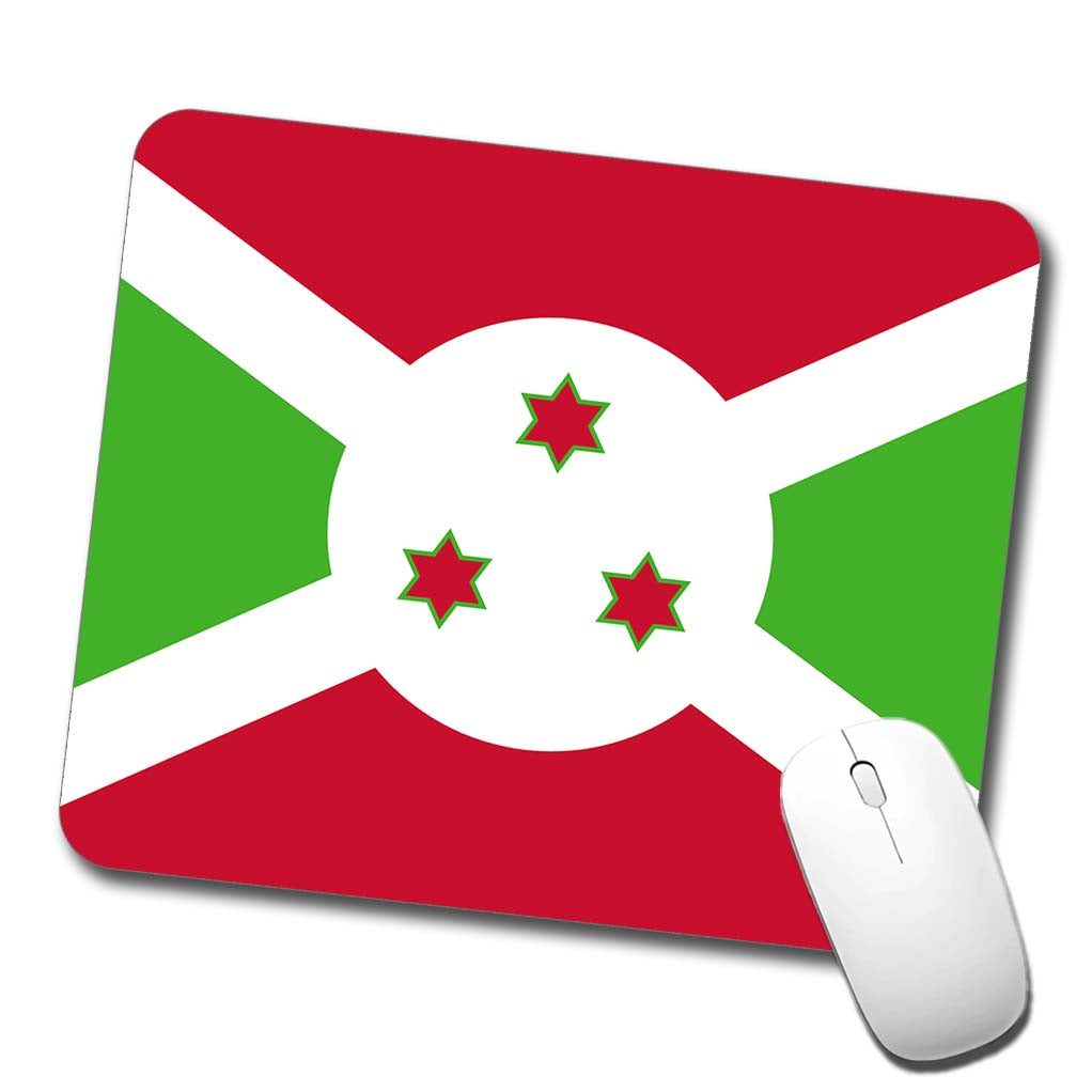 Burundi Country Flag Low Profile Mouse Pad Mat
