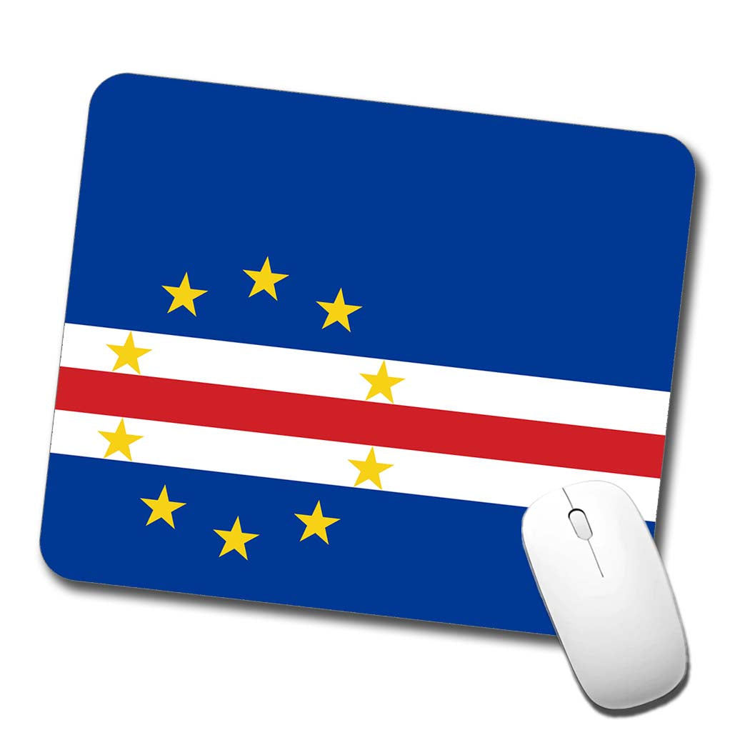 Cabo Verde Country Flag Low Profile Mouse Pad Mat