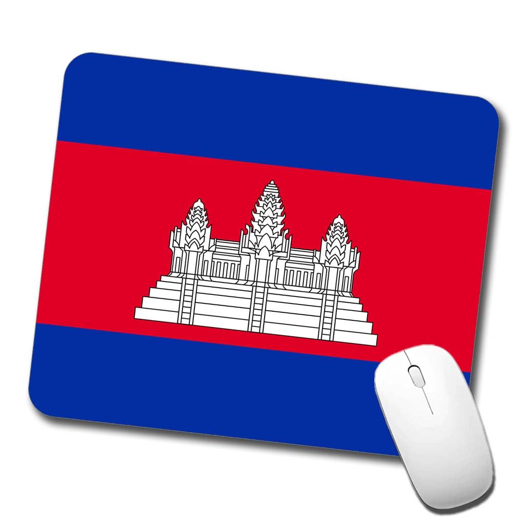 Cambodia Country Flag Low Profile Mouse Pad Mat