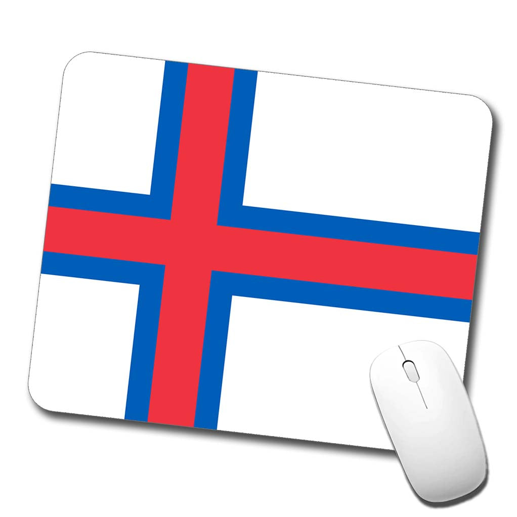 Faroe Islands Country Flag Low Profile Mouse Pad Mat
