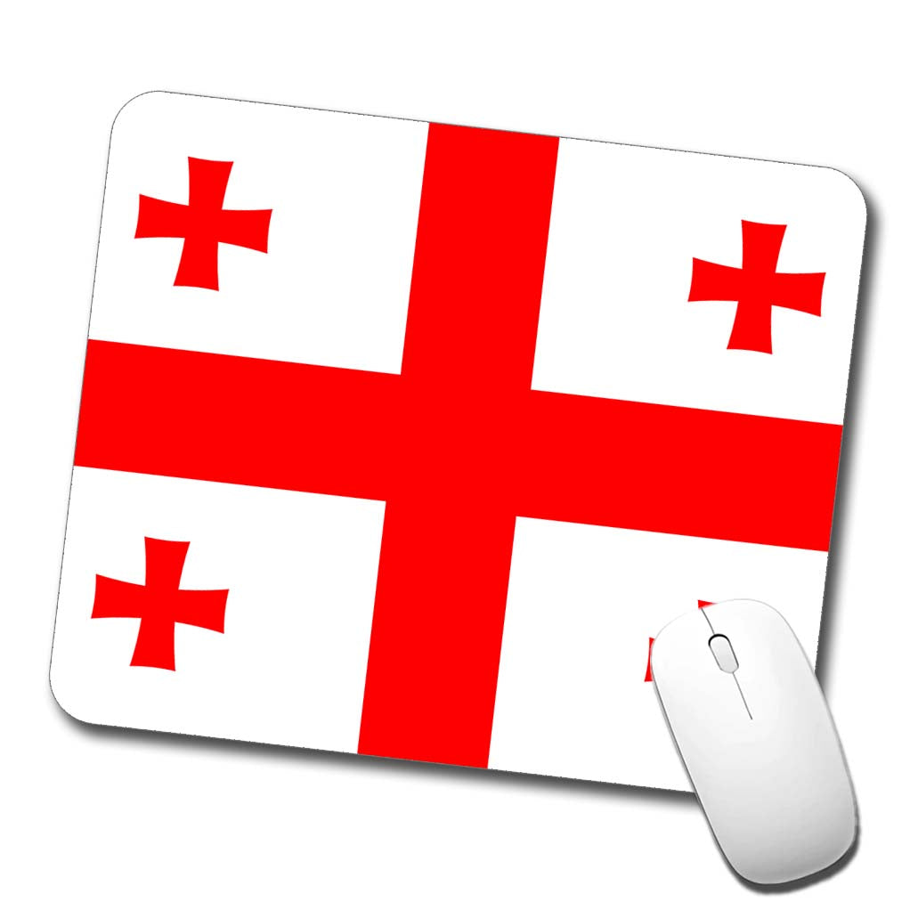 Georgia Country Flag Low Profile Mouse Pad Mat