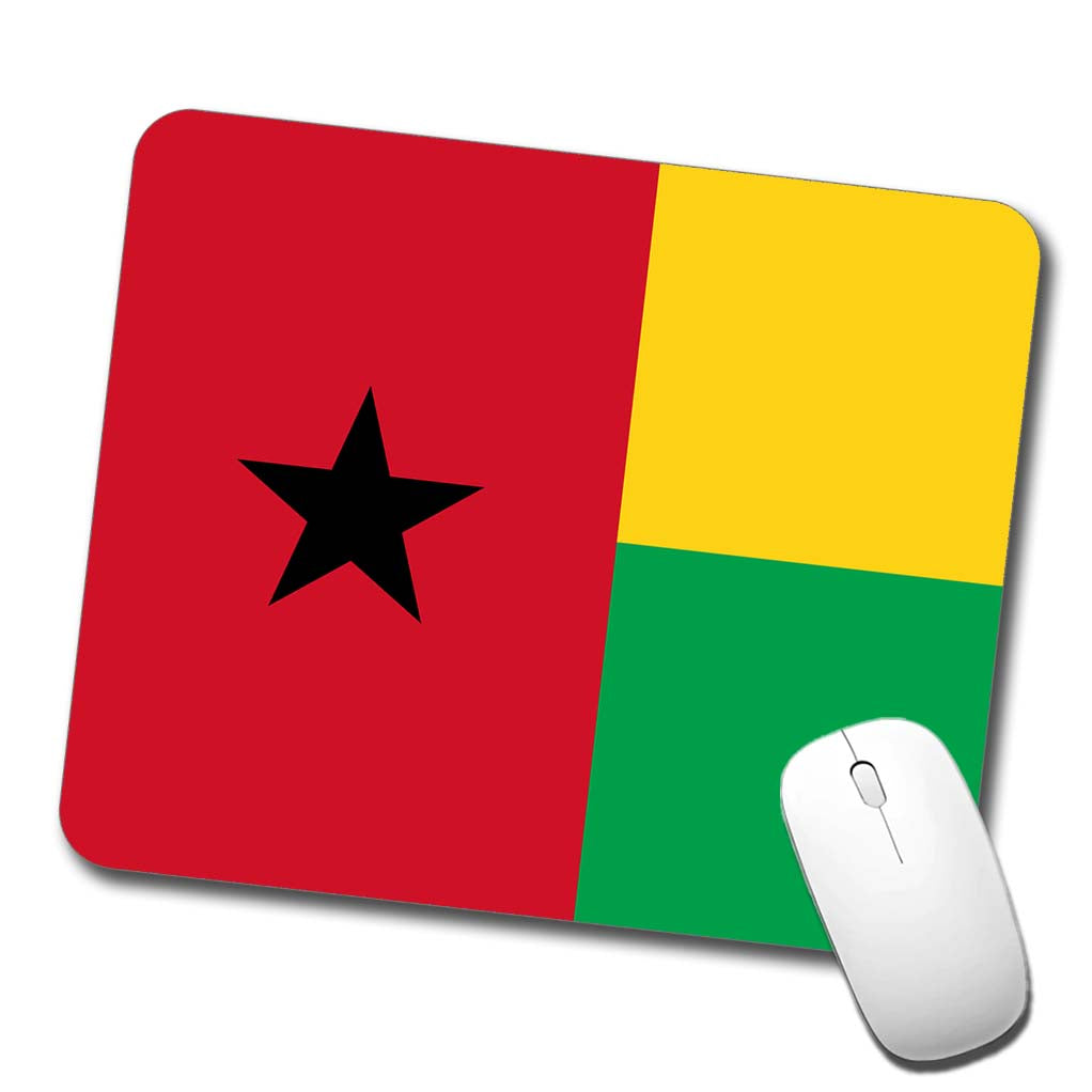 Guinea-Bissau Country Flag Low Profile Mouse Pad Mat