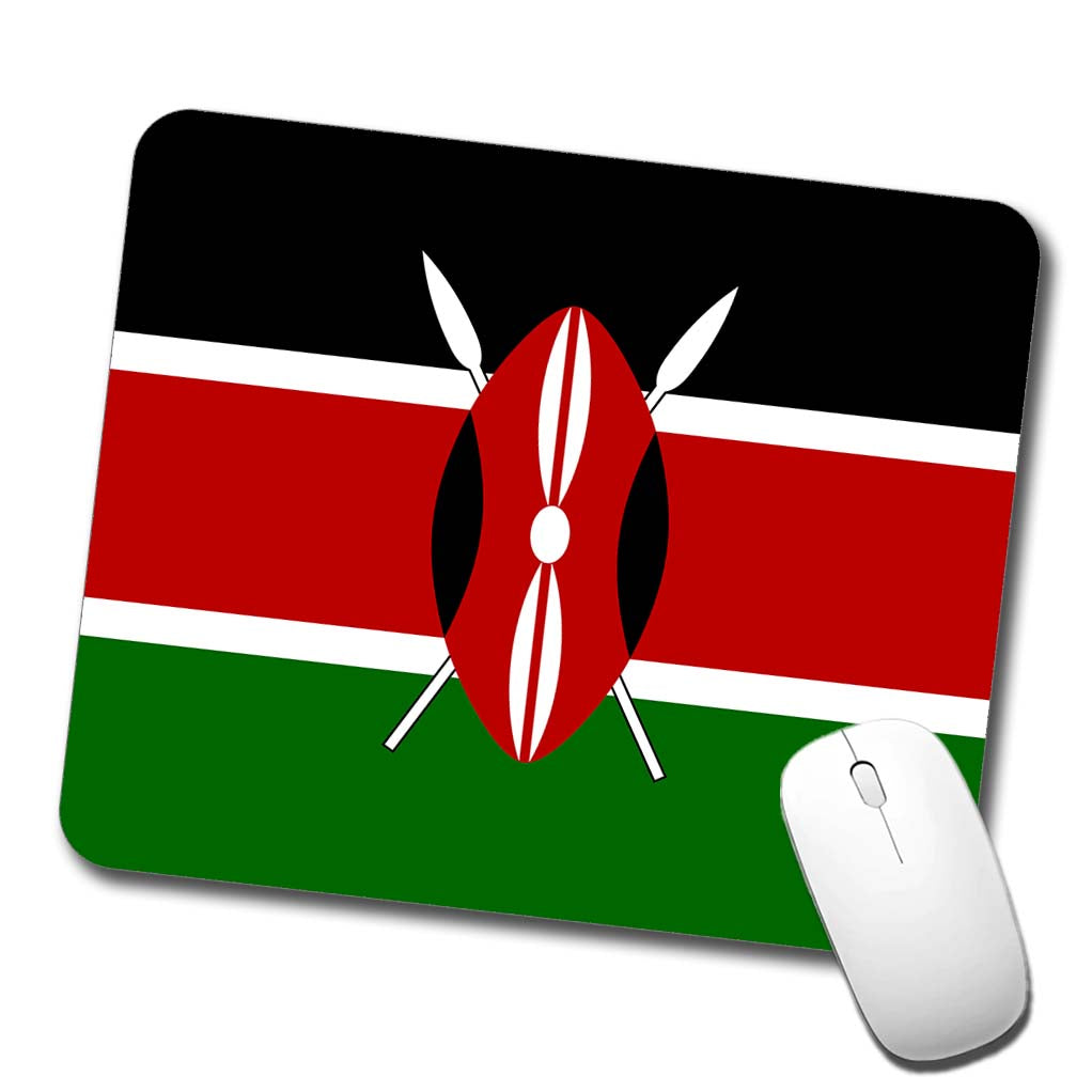 Kenya Country Flag Low Profile Mouse Pad Mat