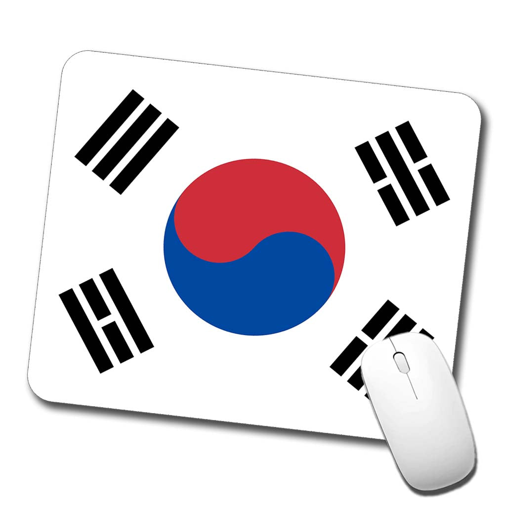 Korea (the Republic of) Country Flag Low Profile Mouse Pad Mat