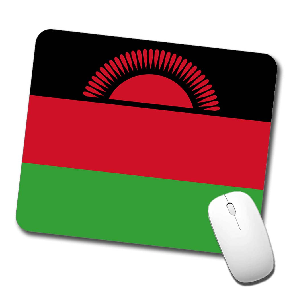 Malawi Country Flag Low Profile Mouse Pad Mat