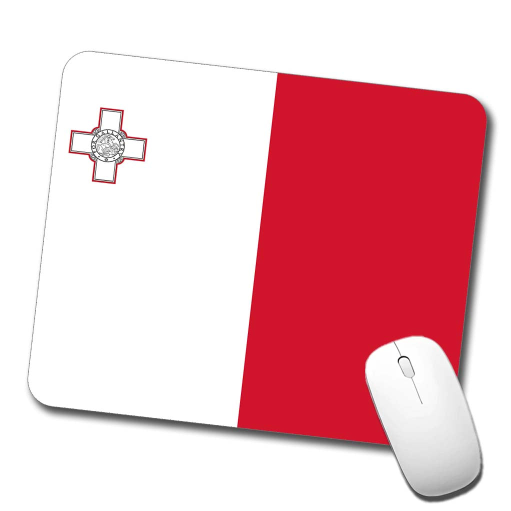 Malta Country Flag Low Profile Mouse Pad Mat