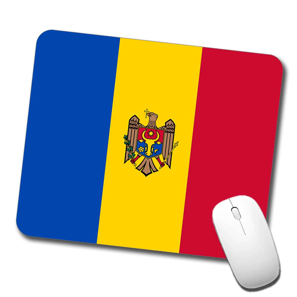 Moldova Country Flag Low Profile Mouse Pad Mat