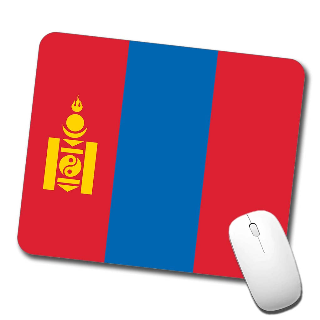 Mongolia Country Flag Low Profile Mouse Pad Mat