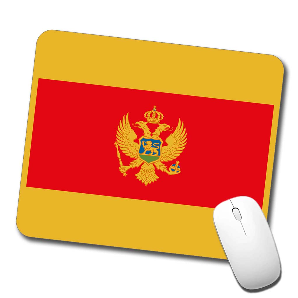 Montenegro Country Flag Low Profile Mouse Pad Mat