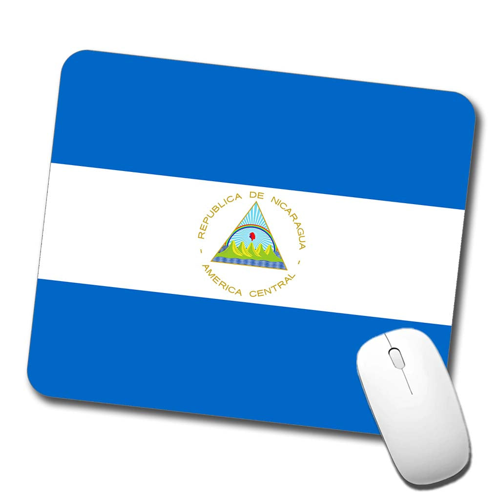 Nicaragua Country Flag Low Profile Mouse Pad Mat