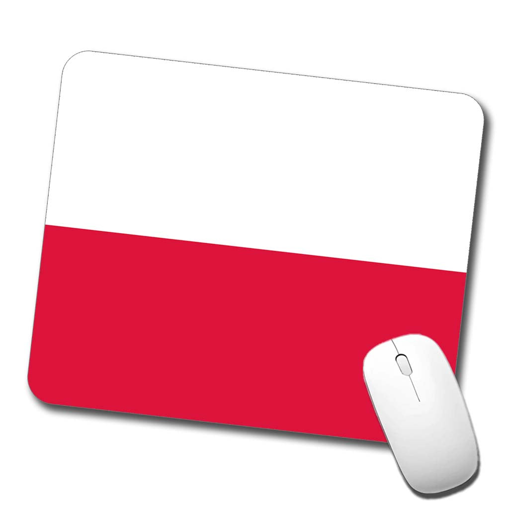 Poland Country Flag Low Profile Mouse Pad Mat
