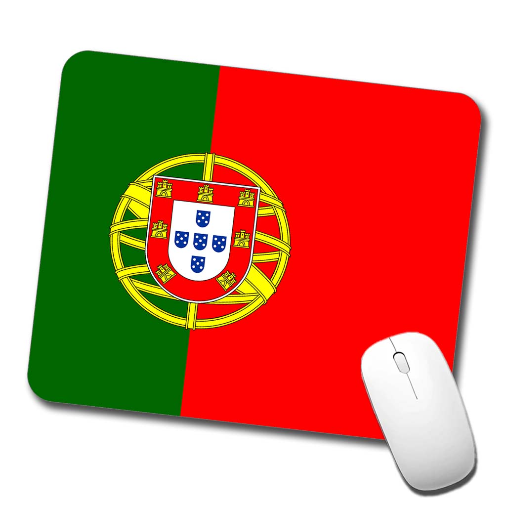 Portugal Country Flag Low Profile Mouse Pad Mat