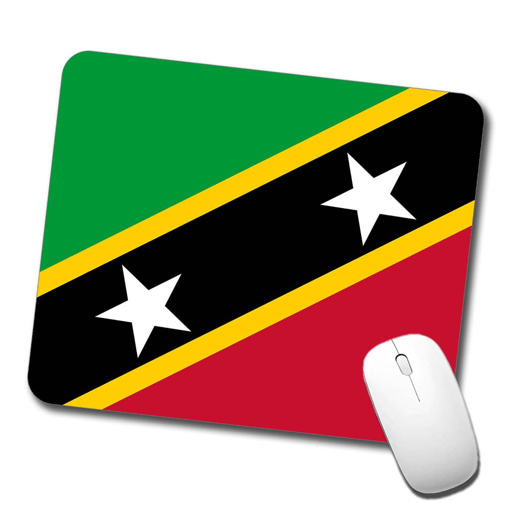 Saint Kitts and Nevis Country Flag Low Profile Mouse Pad Mat