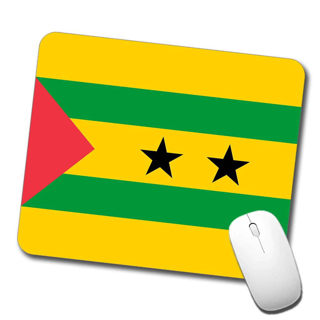 Sao Tome and Principe Country Flag Low Profile Mouse Pad Mat