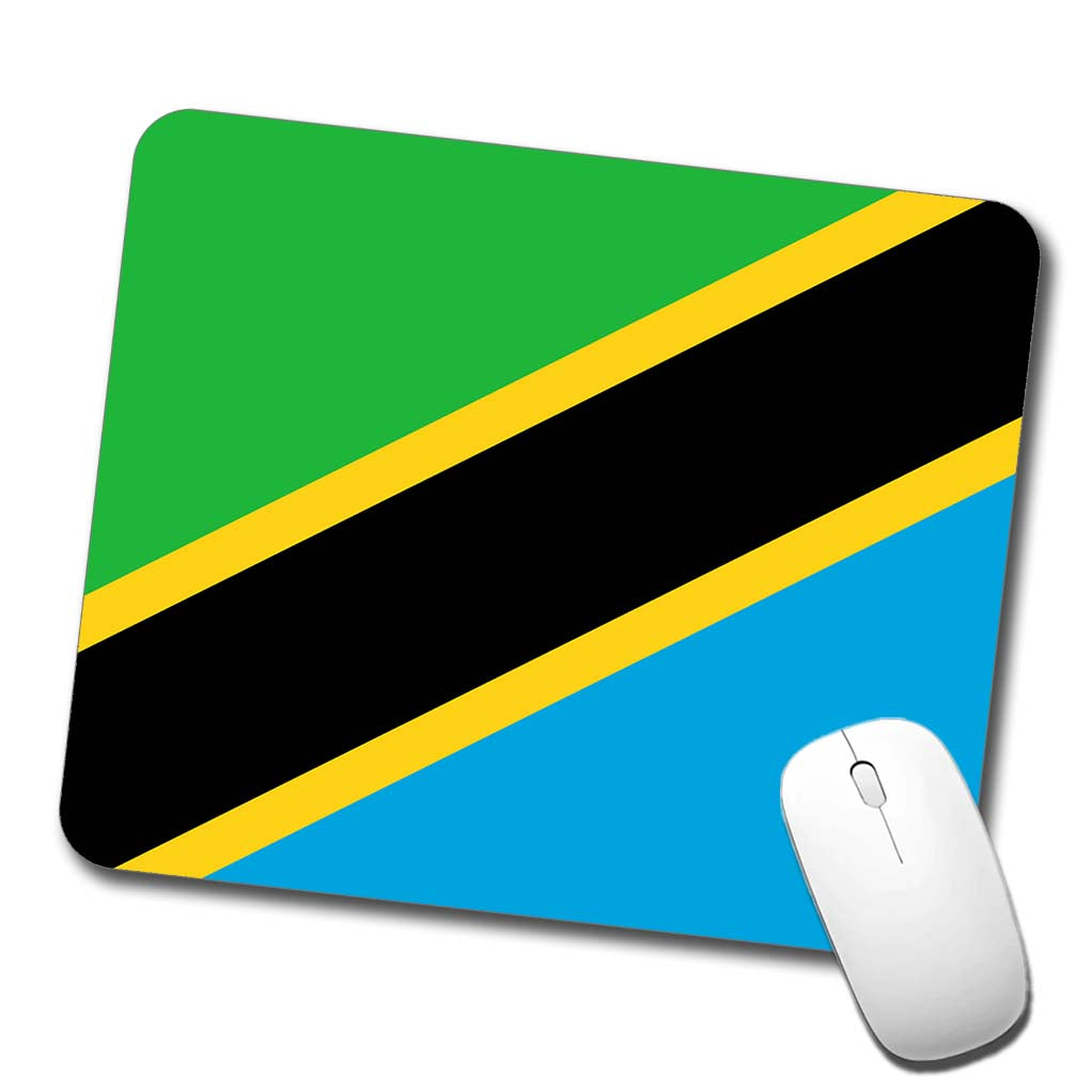 Tanzania, United Republic of Country Flag Low Profile Mouse Pad Mat