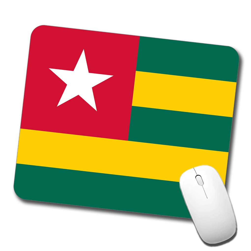 Togo Country Flag Low Profile Mouse Pad Mat