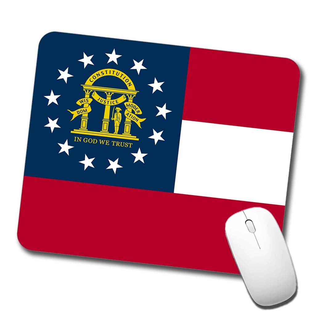 Georgia GA State Flag Low Profile Mouse Pad Mat