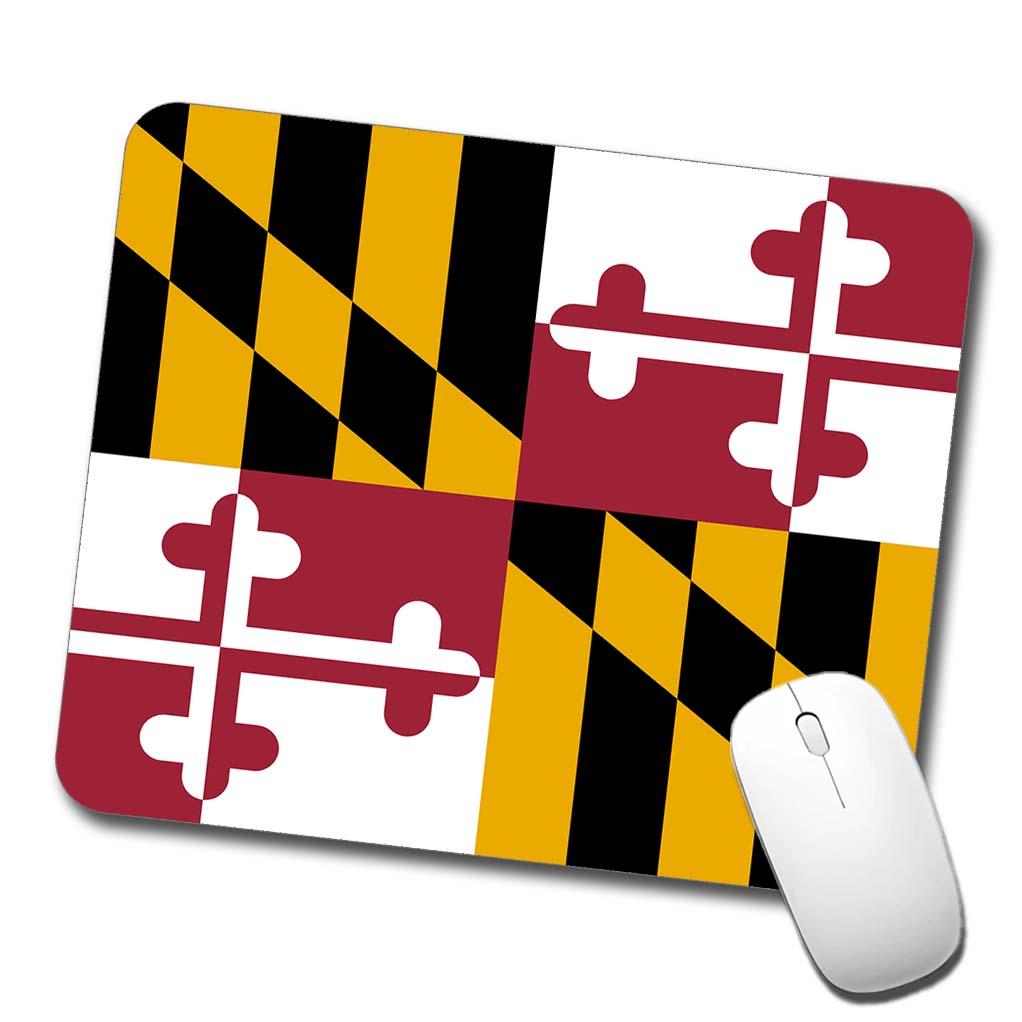 Maryland MD State Flag Low Profile Mouse Pad Mat