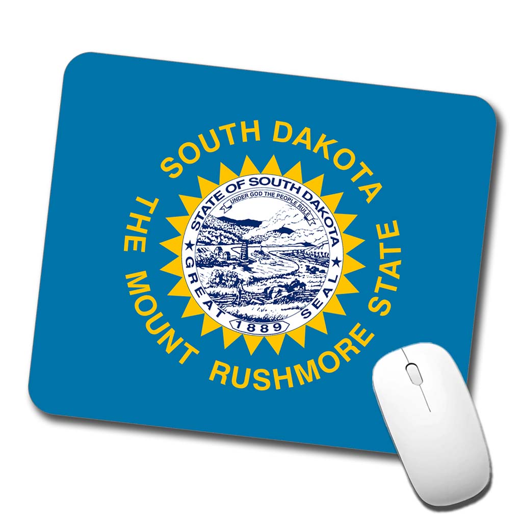 South Dakota SD State Flag Low Profile Mouse Pad Mat