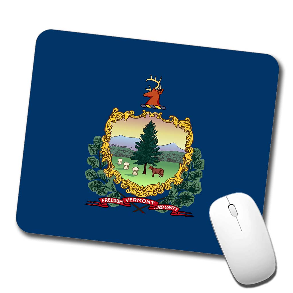 Vermont VT State Flag Low Profile Mouse Pad Mat