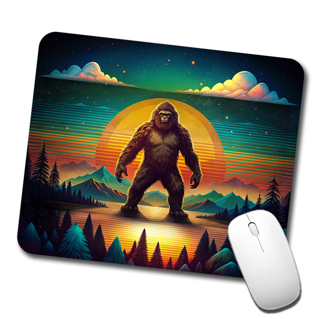 Big Foot Retro Sunset Low Profile Mouse Pad Mat