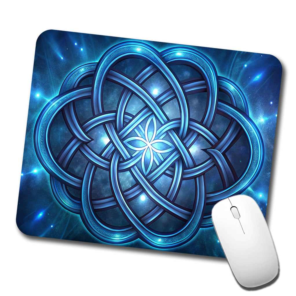 Blue Celtic Knot Eternity Love Low Profile Mouse Pad Mat