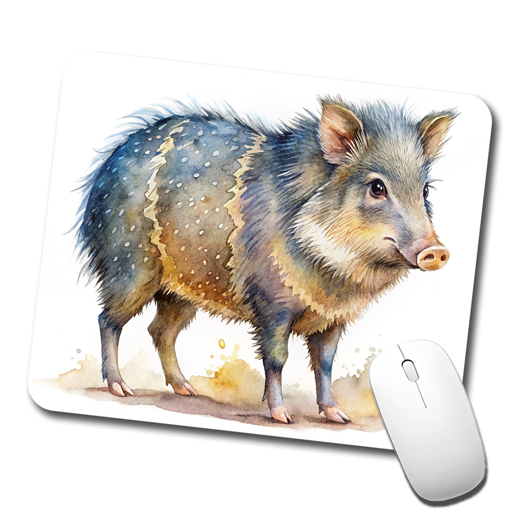 Javelina Watercolor Low Profile Mouse Pad Mat