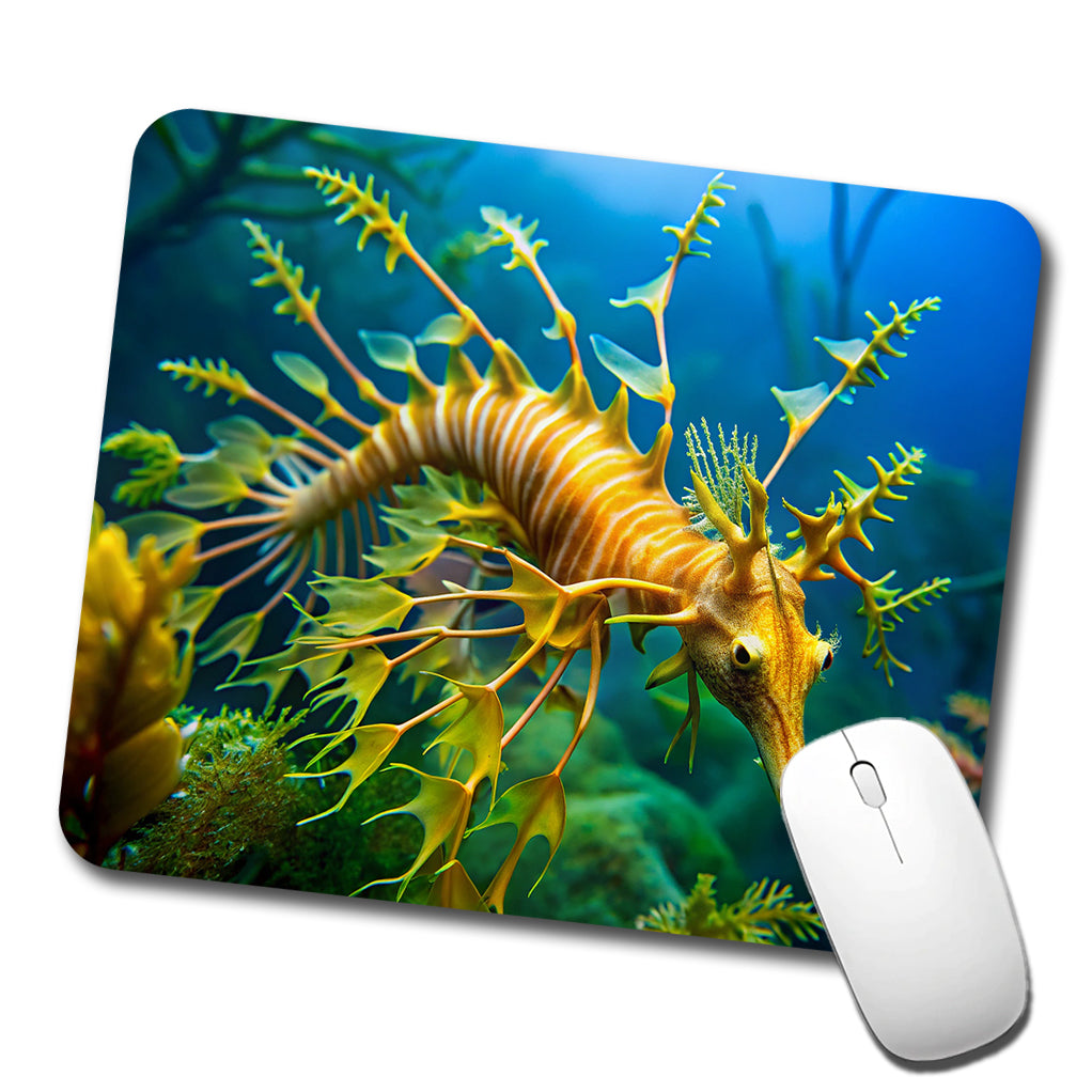Leafy Seadragon Swimming Low Profile Mouse Pad Mat