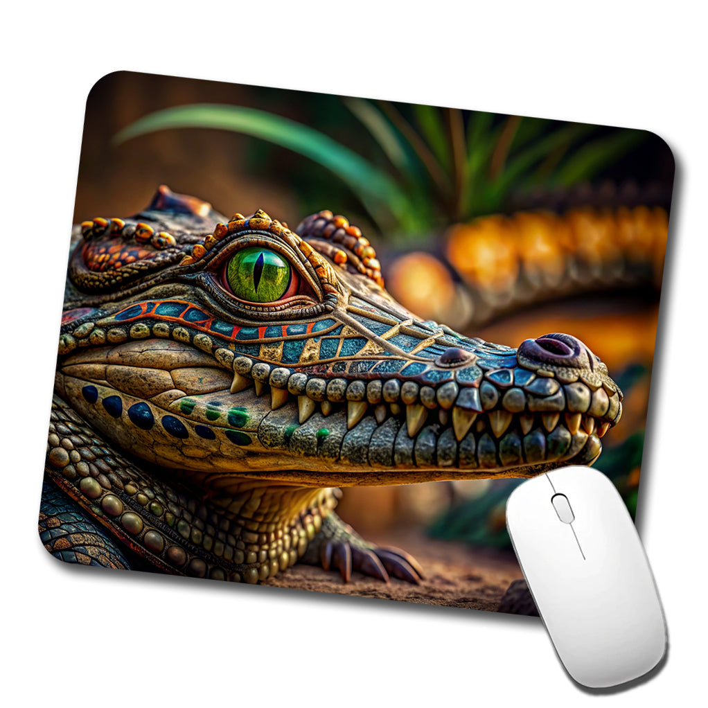 Stylish Colorful Alligator Head Low Profile Mouse Pad Mat
