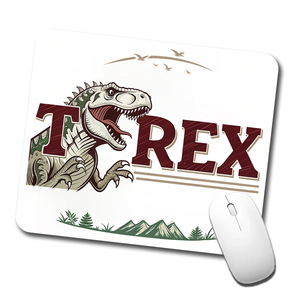 Tyrannosaurus T-Rex Dinosaur Cartoon Low Profile Mouse Pad Mat