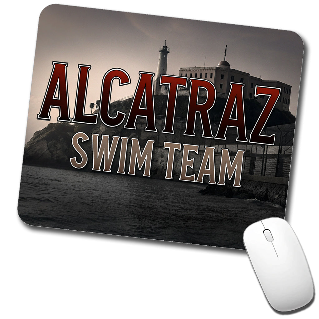 Alcatraz Prison Swim Team Funny Low Profile Mouse Pad Mat