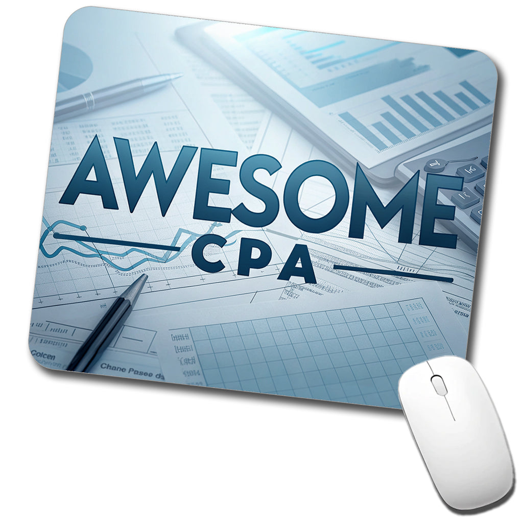 Awesome CPA Inspirational Low Profile Mouse Pad Mat