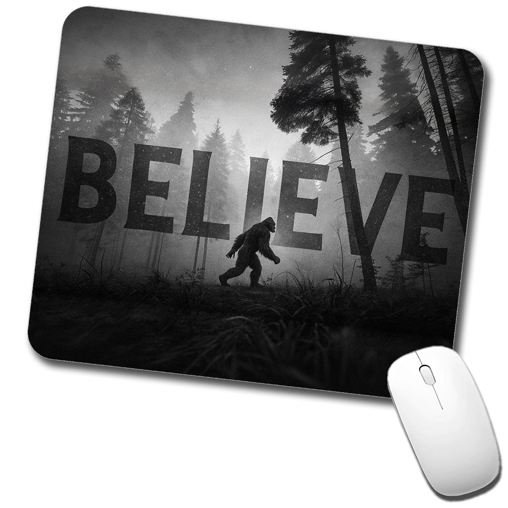 Believe Bigfoot Fantasy Creatures Low Profile Mouse Pad Mat