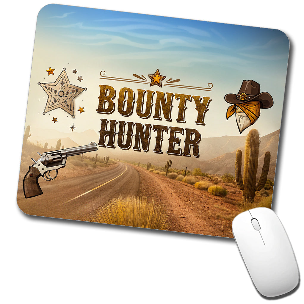 Bounty Hunter Western Cowboy Low Profile Mouse Pad Mat