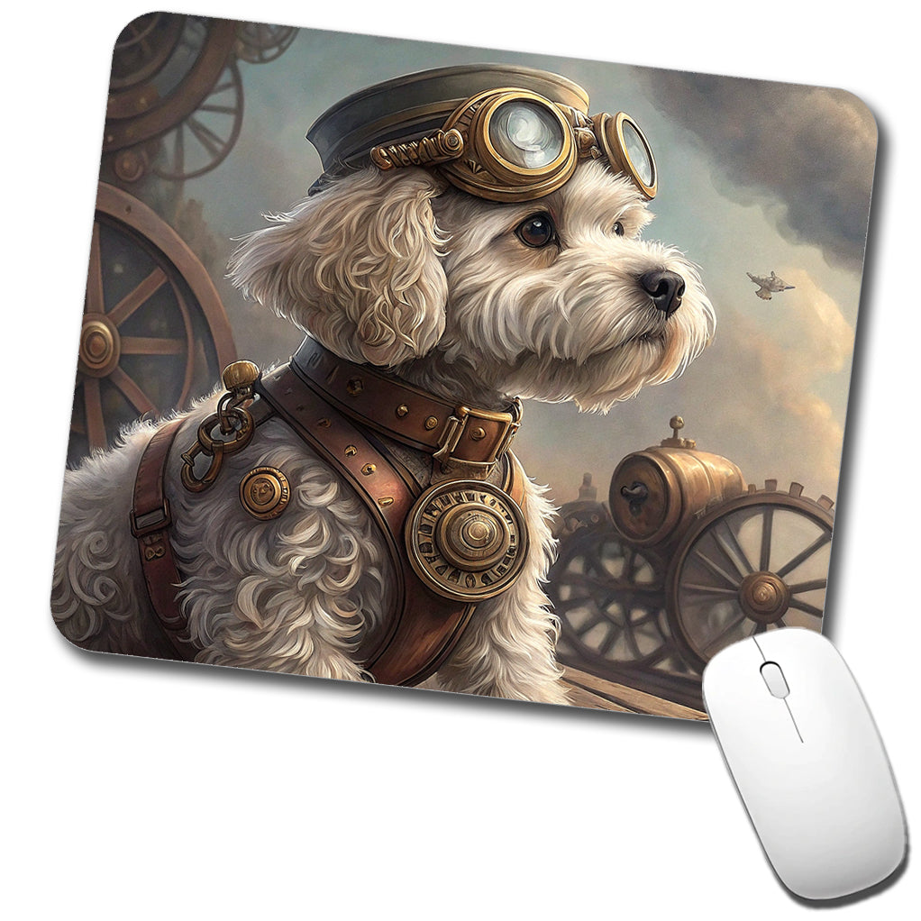 Cockapoo Dog Steampunk Low Profile Mouse Pad Mat