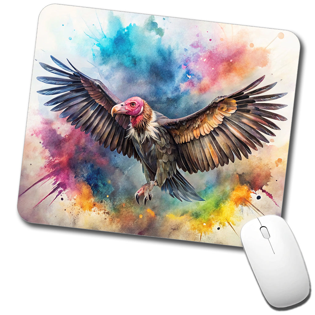 Condor Watercolor Low Profile Mouse Pad Mat