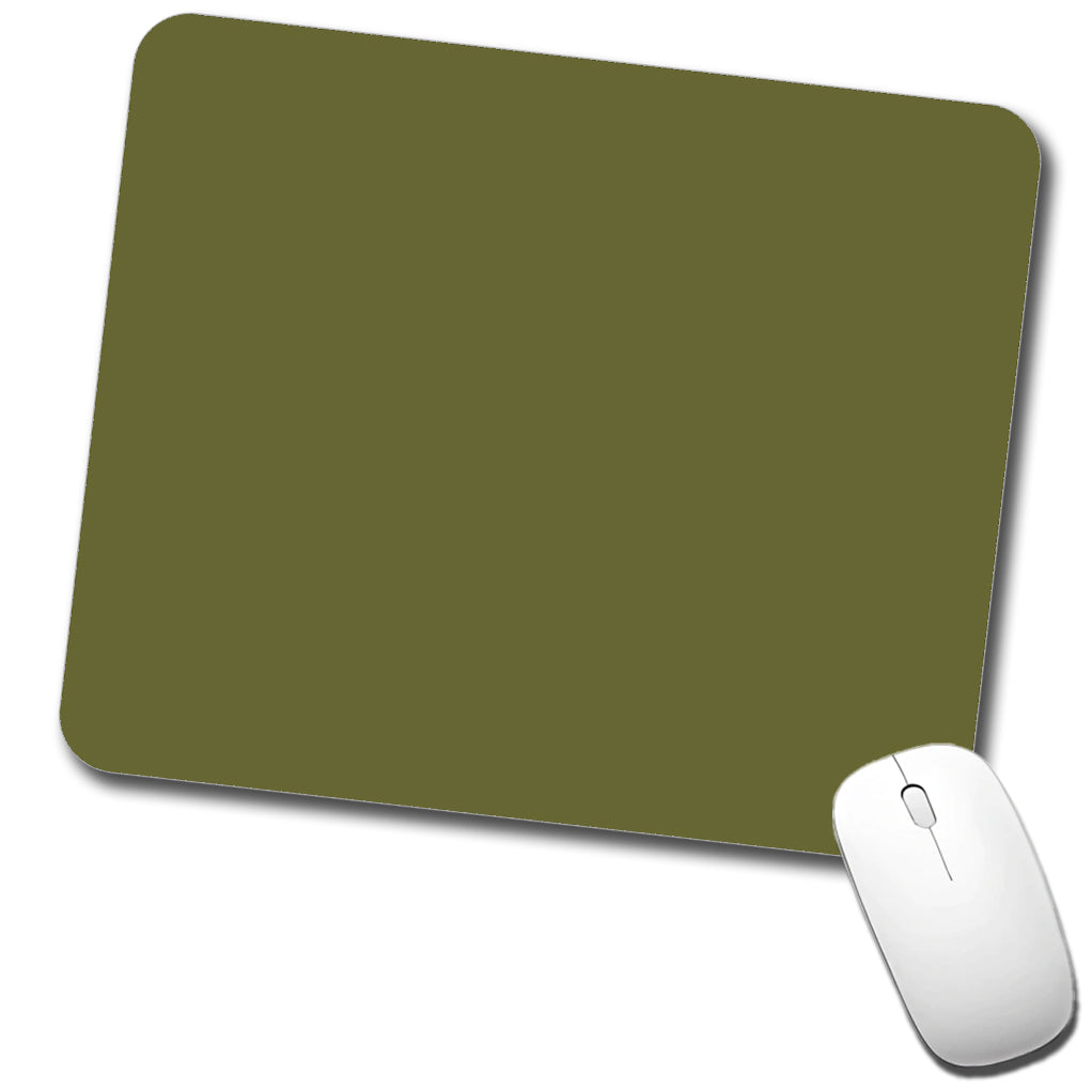 It's Just a Solid Olive Drab Color Low Profile Mouse Pad Mat