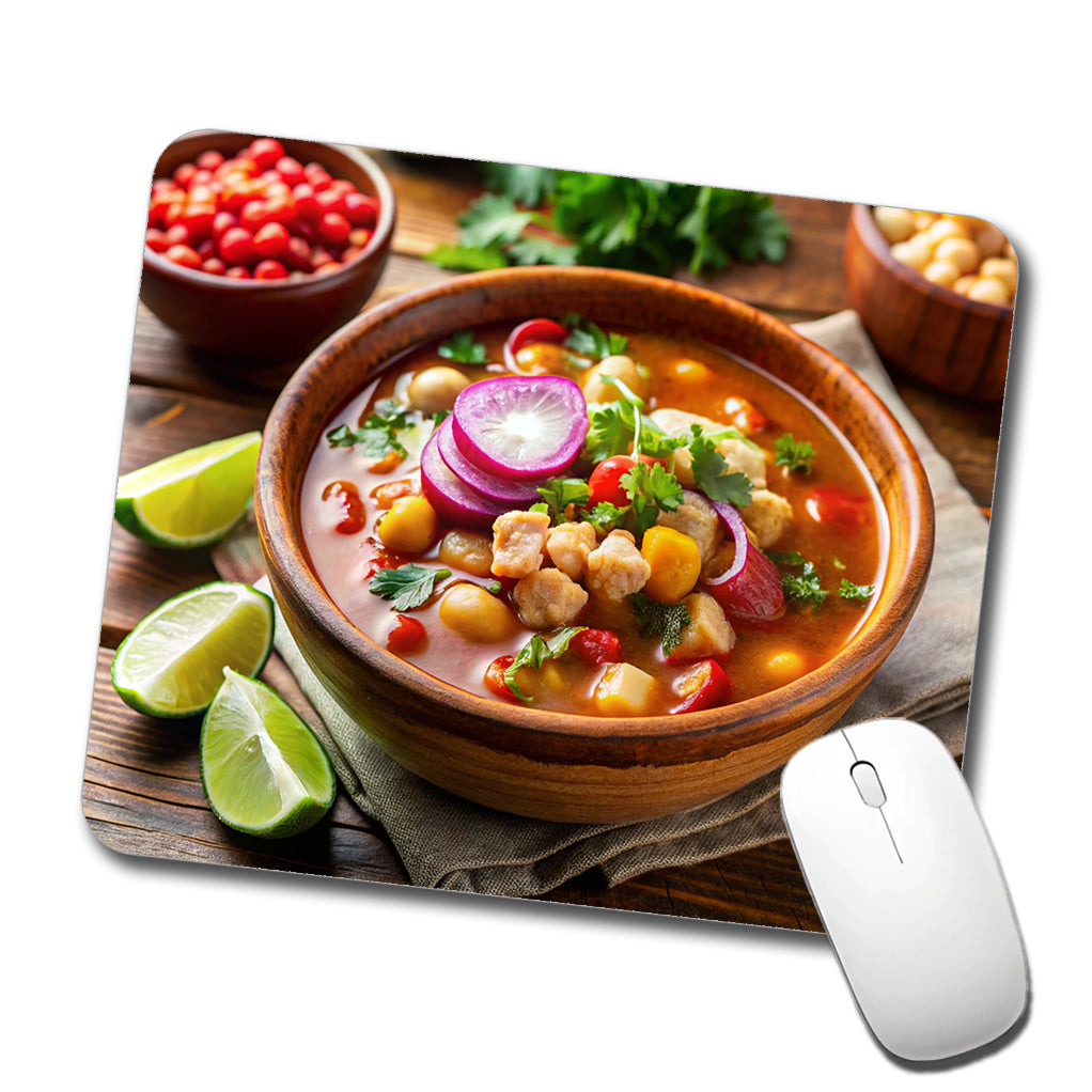 Pozole Posole Traditional Mexican Stew Low Profile Mouse Pad Mat