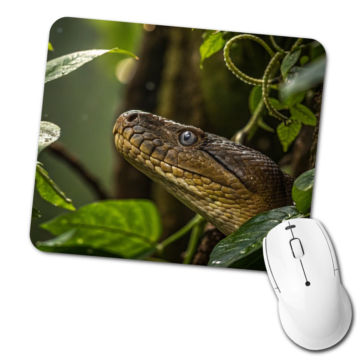 Anaconda Snake Close Up Low Profile Mouse Pad Mat