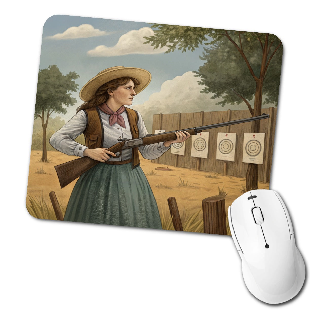 Annie Oakley Wild West Low Profile Mouse Pad Mat