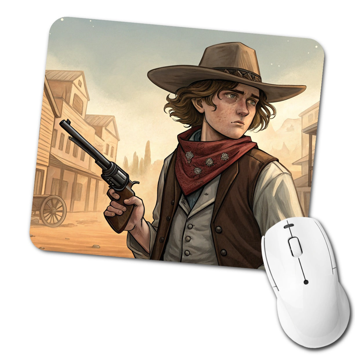 Billy the Kid Outlaw Low Profile Mouse Pad Mat