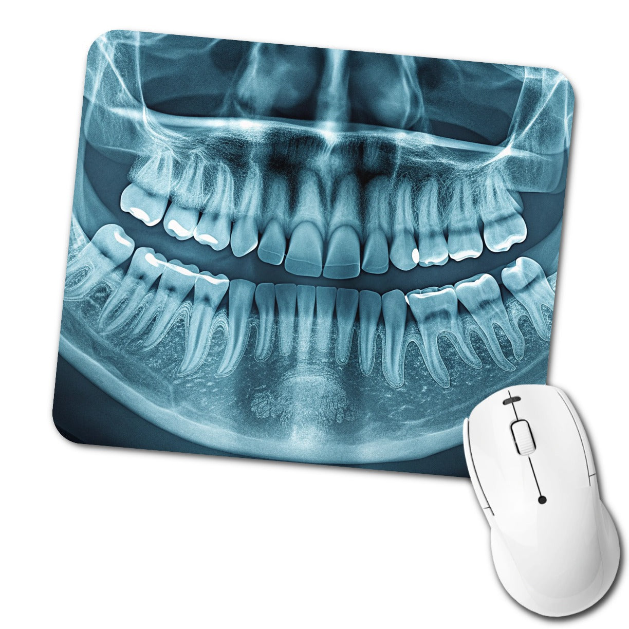 Dental X-Ray Mouth Teeth Dentist Low Profile Mouse Pad Mat