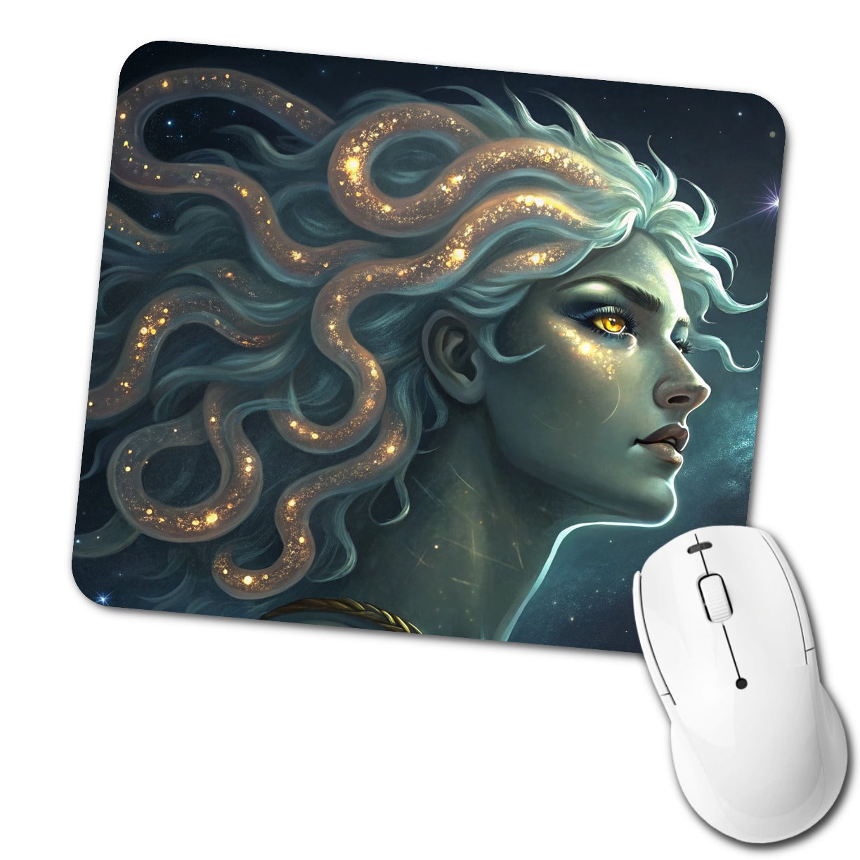 Medusa Greek Mythology Low Profile Mouse Pad Mat