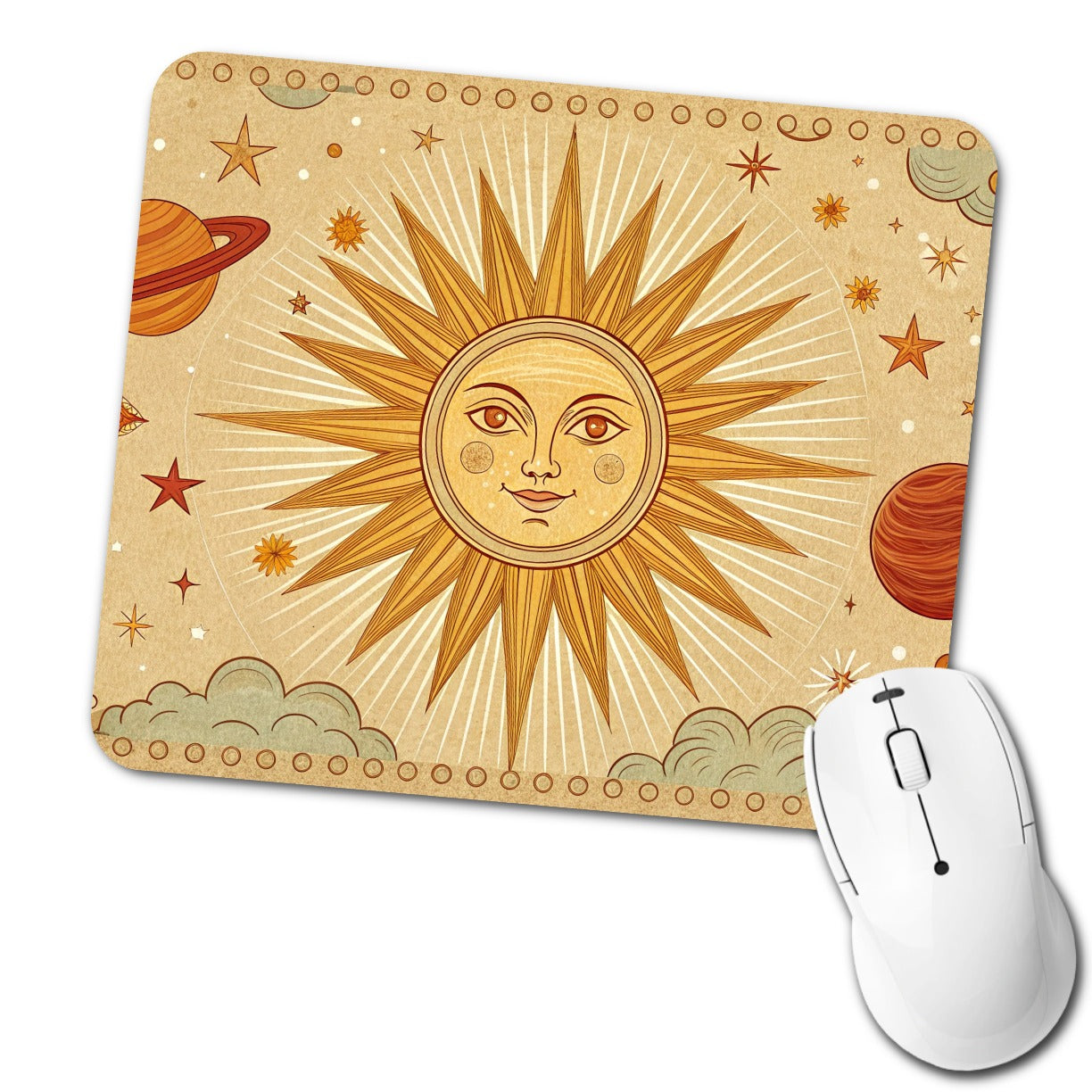 Sun Tarot Celestial Radiance Low Profile Mouse Pad Mat